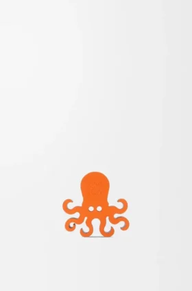 Dados con forma de pulpo en piel de becerro