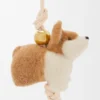 Dije Corgi de fieltro y piel de becerro Dije Corgi de fieltro y piel de becerro