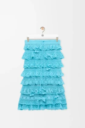 Falda de croché de algodón