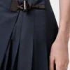 Falda plisada de mezcla de algodón Falda plisada de mezcla de algodón