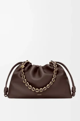 Flamenco Purse grande en piel de cordero napa suave