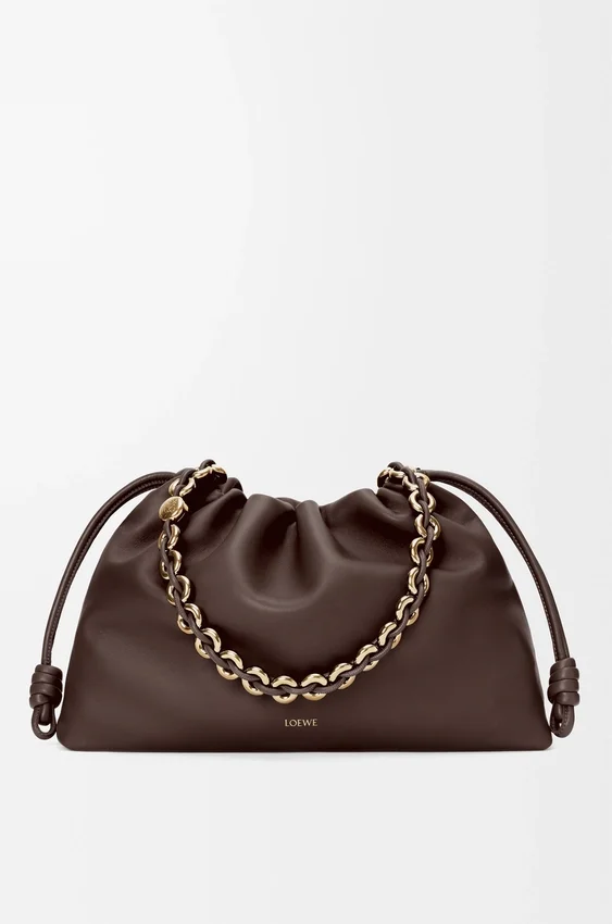 Flamenco Purse grande en piel de cordero napa suave Flamenco Purse grande en piel de cordero napa suave