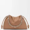 Flamenco Purse grande en piel de cordero napa suave Flamenco Purse grande en piel de cordero napa suave