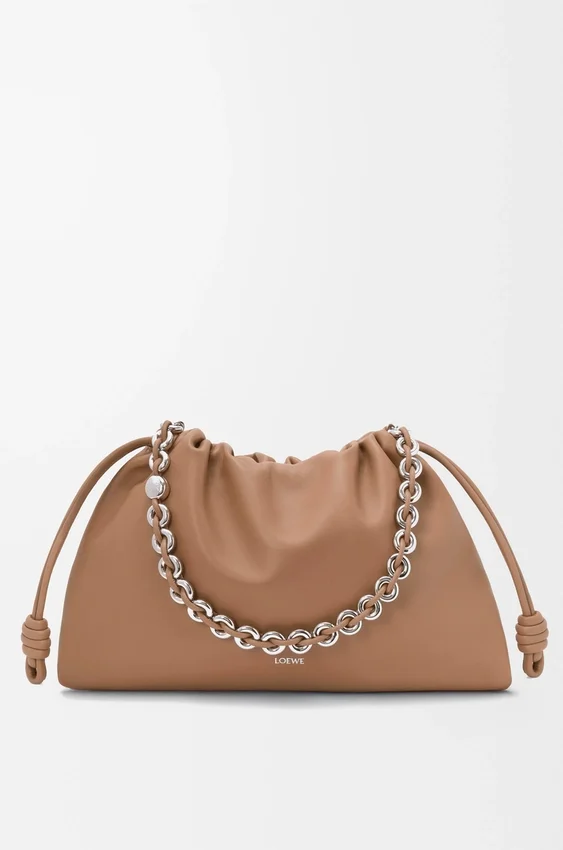Flamenco Purse grande en piel de cordero napa suave Flamenco Purse grande en piel de cordero napa suave