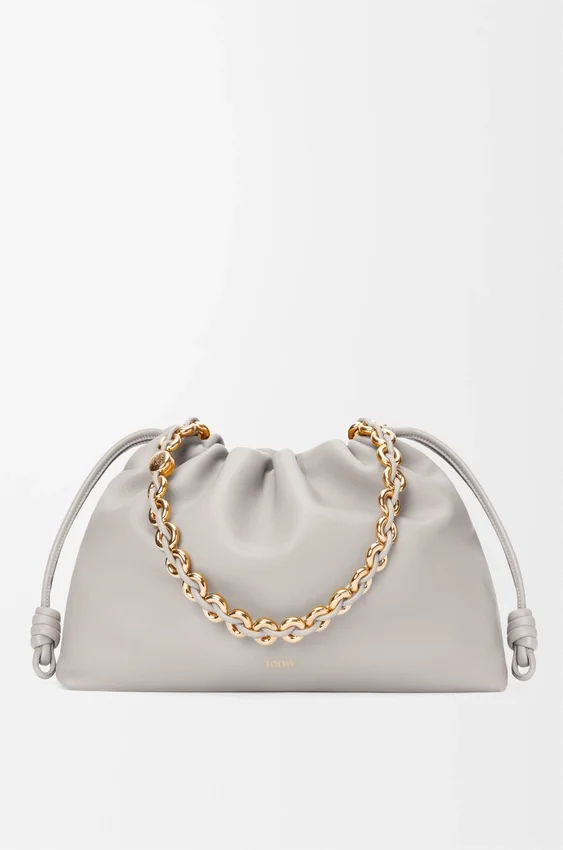 Flamenco Purse grande en piel de cordero napa suave Flamenco Purse grande en piel de cordero napa suave