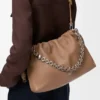Flamenco Purse grande en piel de cordero napa suave Flamenco Purse grande en piel de cordero napa suave