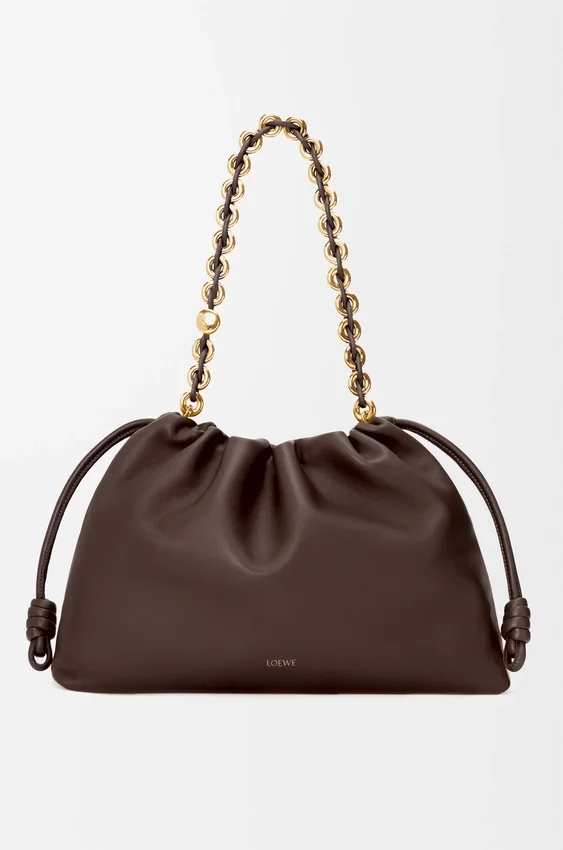 Flamenco Purse grande en piel de cordero napa suave Flamenco Purse grande en piel de cordero napa suave