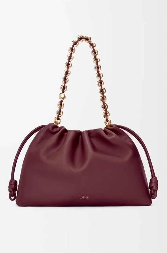 Flamenco Purse grande en piel de cordero napa suave Flamenco Purse grande en piel de cordero napa suave
