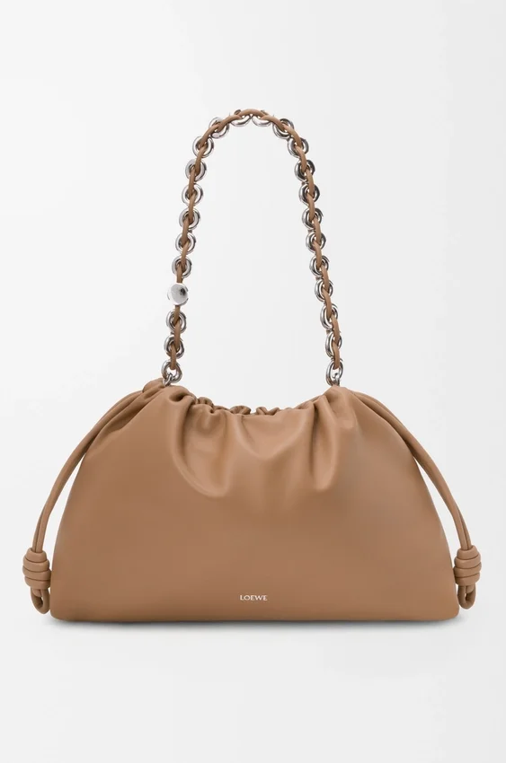 Flamenco Purse grande en piel de cordero napa suave Flamenco Purse grande en piel de cordero napa suave