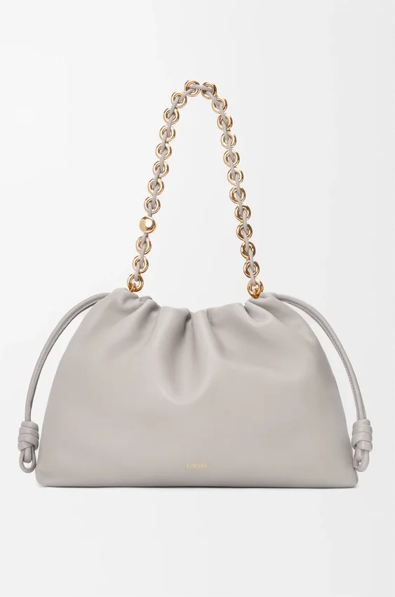 Flamenco Purse grande en piel de cordero napa suave Flamenco Purse grande en piel de cordero napa suave
