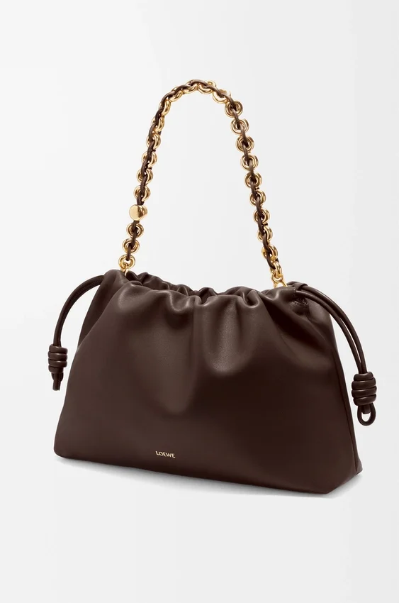 Flamenco Purse grande en piel de cordero napa suave Flamenco Purse grande en piel de cordero napa suave