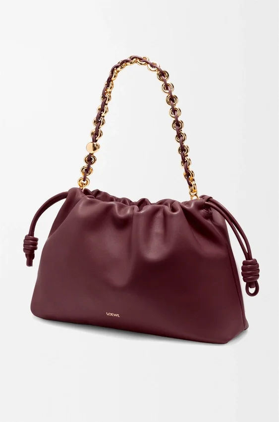 Flamenco Purse grande en piel de cordero napa suave Flamenco Purse grande en piel de cordero napa suave