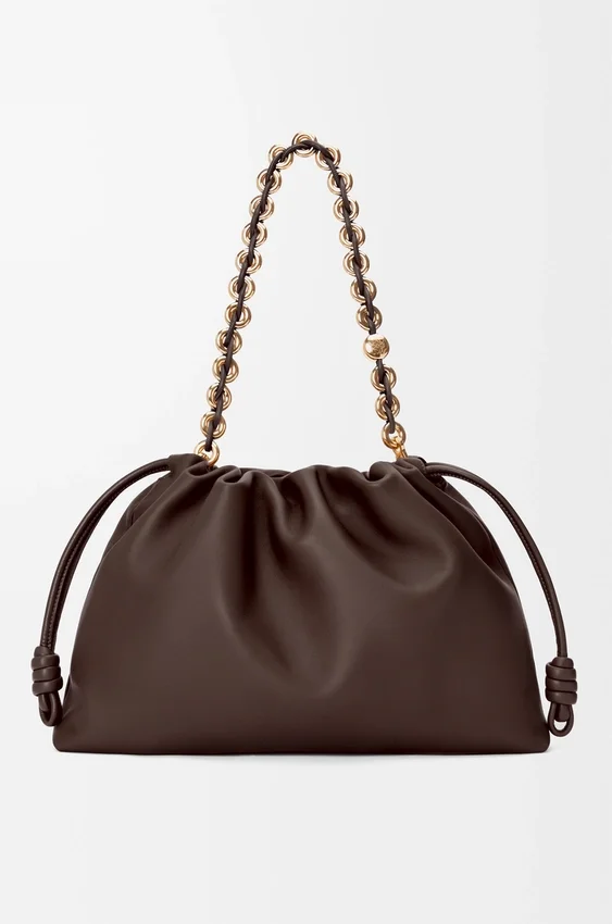 Flamenco Purse grande en piel de cordero napa suave Flamenco Purse grande en piel de cordero napa suave
