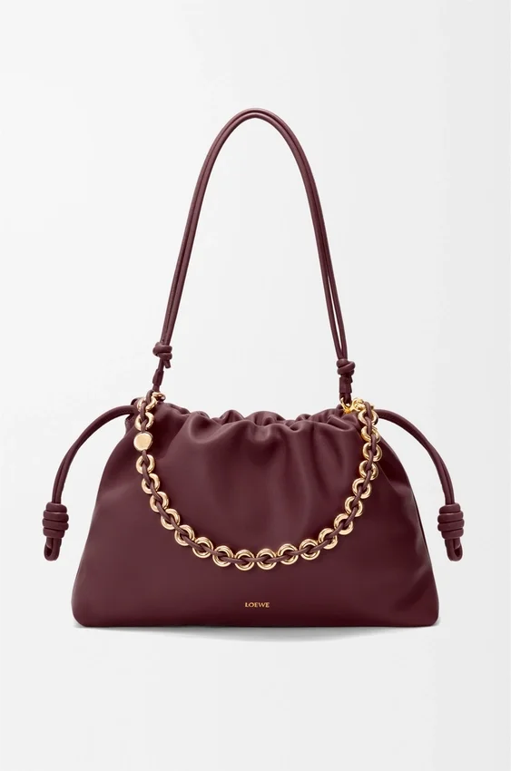 Flamenco Purse grande en piel de cordero napa suave Flamenco Purse grande en piel de cordero napa suave