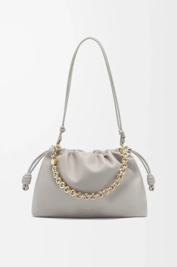 Flamenco Purse grande en piel de cordero napa suave Flamenco Purse grande en piel de cordero napa suave