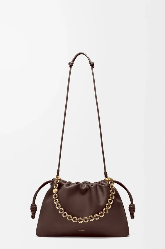 Flamenco Purse grande en piel de cordero napa suave Flamenco Purse grande en piel de cordero napa suave