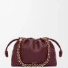 Flamenco Purse mediana en piel de cordero napa suave Flamenco Purse mediana en piel de cordero napa suave