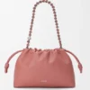 Flamenco Purse mediana en piel de cordero napa suave Flamenco Purse mediana en piel de cordero napa suave