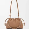 Flamenco Purse mediana en piel de cordero napa suave Flamenco Purse mediana en piel de cordero napa suave