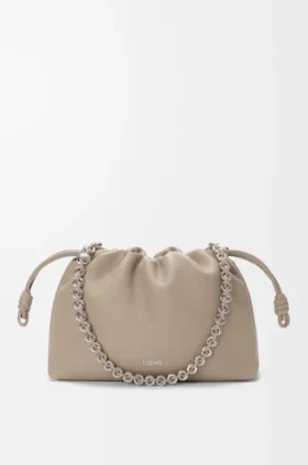 Flamenco Purse mediano en piel de becerro de grano fino