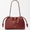 Flamenco Purse mediano en piel de becerro de grano fino Flamenco Purse mediano en piel de becerro de grano fino