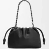 Flamenco Purse mediano en piel de becerro de grano fino Flamenco Purse mediano en piel de becerro de grano fino