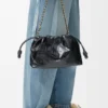 Flamenco Purse mediano en piel de hagfish Flamenco Purse mediano en piel de hagfish