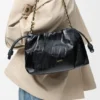 Flamenco Purse mediano en piel de hagfish Flamenco Purse mediano en piel de hagfish