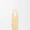 Font Tote pequeño en rafia con tipografía Loewe