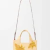 Font Tote pequeño en rafia con tipografía Loewe Font Tote pequeño en rafia con tipografía Loewe
