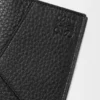 Funda para pasaporte Puzzle en piel de becerro granulada y flexible