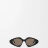 Gafas de sol delgadas con forma triangular Gafas de sol delgadas con forma triangular