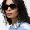 Gafas de sol delgadas con forma triangular Gafas de sol delgadas con forma triangular