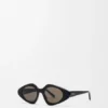 Gafas de sol delgadas con forma triangular Gafas de sol delgadas con forma triangular