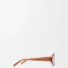 Gafas de sol delgadas con forma triangular