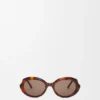 Gafas de sol mini ovaladas y delgadas