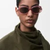 Gafas de sol mini ovaladas y delgadas