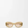 Gafas de sol ovaladas «Maxi Anagram» con bordes biselados