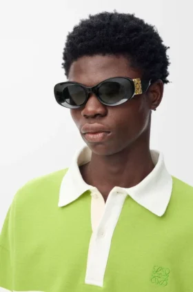 Gafas de sol ovaladas «Maxi Anagram» con bordes biselados