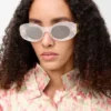 Gafas de sol ovaladas «Maxi Anagram» con bordes biselados
