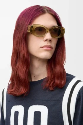 Gafas de sol ovaladas «Maxi Anagram» con bordes biselados