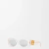 Gafas de sol ovaladas «Maxi Anagram» con bordes biselados