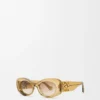 Gafas de sol ovaladas «Maxi Anagram» con bordes biselados
