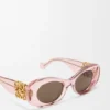 Gafas de sol ovaladas «Maxi Anagram» con bordes biselados