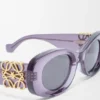 Gafas de sol ovaladas «Maxi Anagram» con bordes biselados