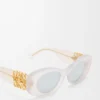 Gafas de sol ovaladas «Maxi Anagram» con bordes biselados