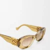 Gafas de sol ovaladas «Maxi Anagram» con bordes biselados