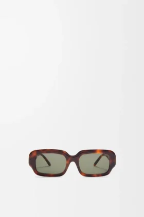 Gafas de sol rectangulares y delgadas