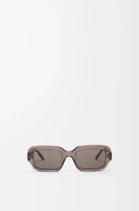 Gafas de sol rectangulares y delgadas