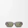 Gafas de sol rectangulares y delgadas